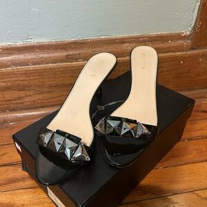 Prada Embellished Kitten Heels